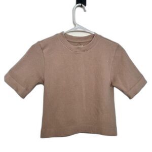 Everlane M/L Compression Crop Top Seamless Tee